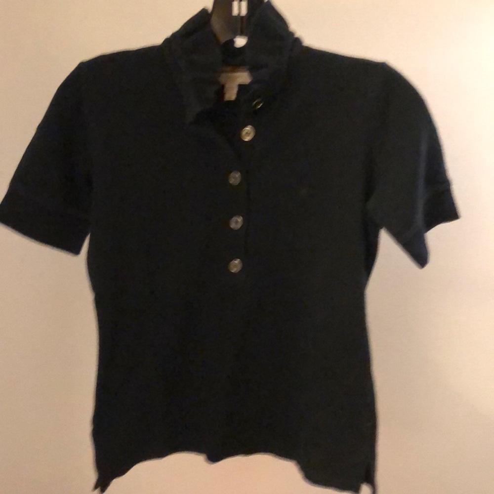 Ruffle collar Burberry t/shirt